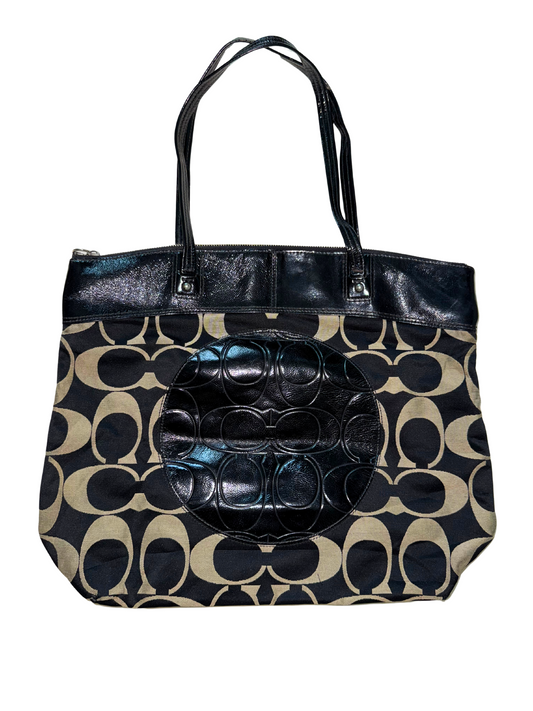 Coach Laura Signature Tote Black