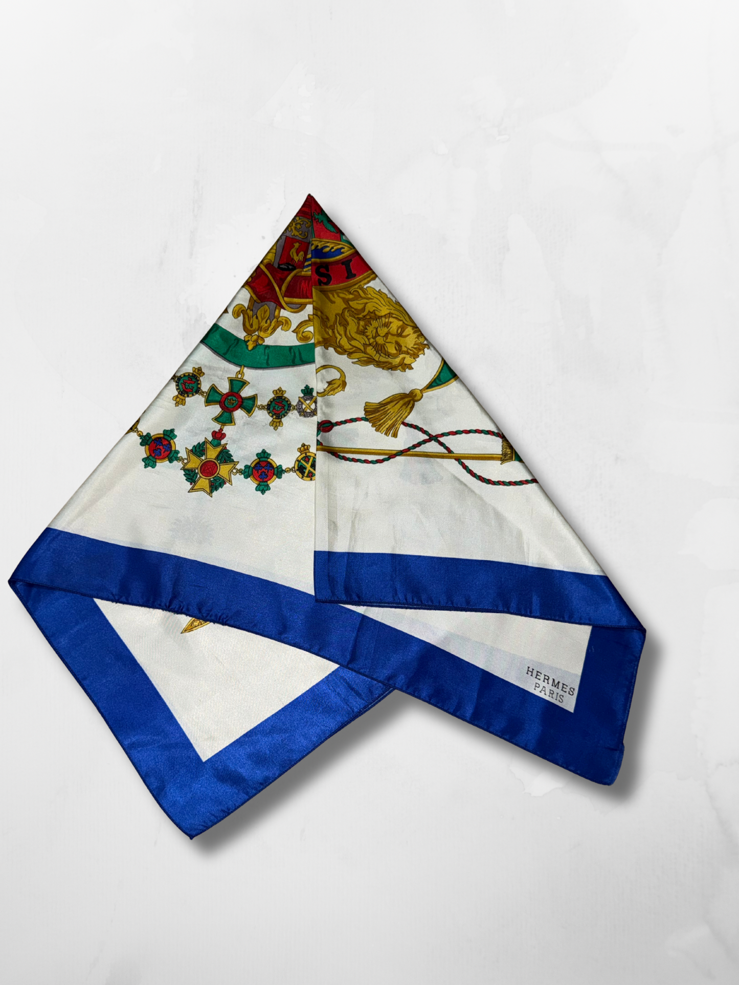 vintage Hermès 'Grand Uniforme' silk